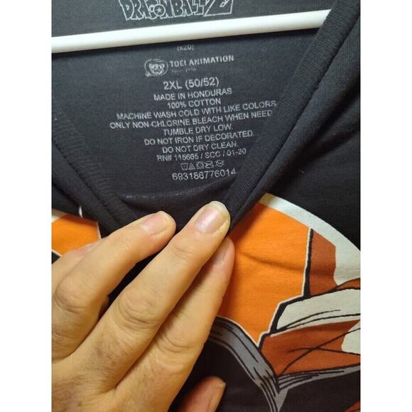 Dragon Ball Z T-Shirt Men's Short Sleeve Black Size 2XL - Picture 3 of 4